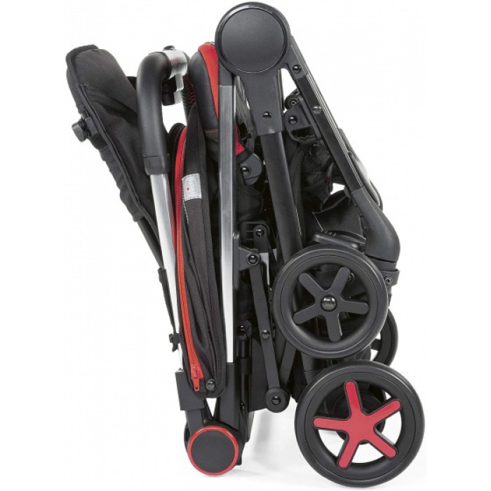 Chicco buggy Miinimo-3 104 cm polyester/aluminium zwart/rood Chicco buggy Miinimo-3 104 cm polyester/aluminium zwart/rood