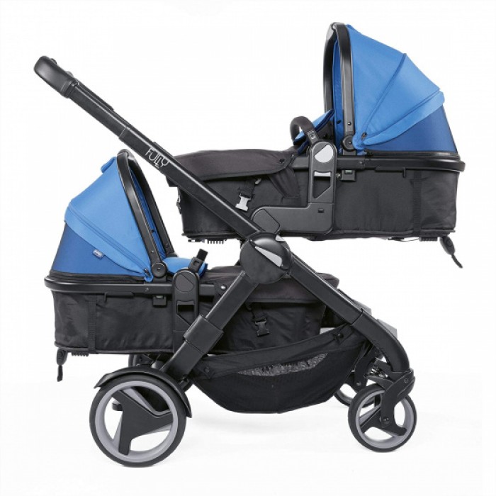 Chicco buggy Double Stroller 108 cm polyster/aluminium blauw Chicco buggy Double Stroller 108 cm polyster/aluminium blauw