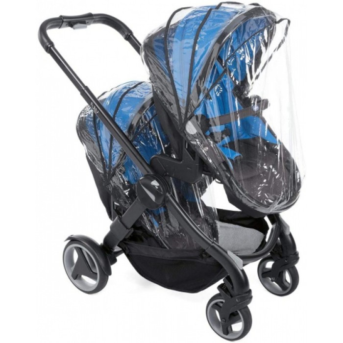 Chicco buggy Double Stroller 108 cm polyster/aluminium blauw Chicco buggy Double Stroller 108 cm polyster/aluminium blauw