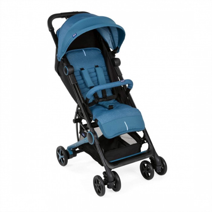 Chicco buggy Miinimo-3 104 cm polyester/aluminium blauw/zwart Chicco buggy Miinimo-3 104 cm polyester/aluminium blauw/zwart