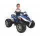 accuvoertuig quad Rage jongens 12V 118 cm blauw/wit accuvoertuig quad Rage jongens 12V 118 cm blauw/wit