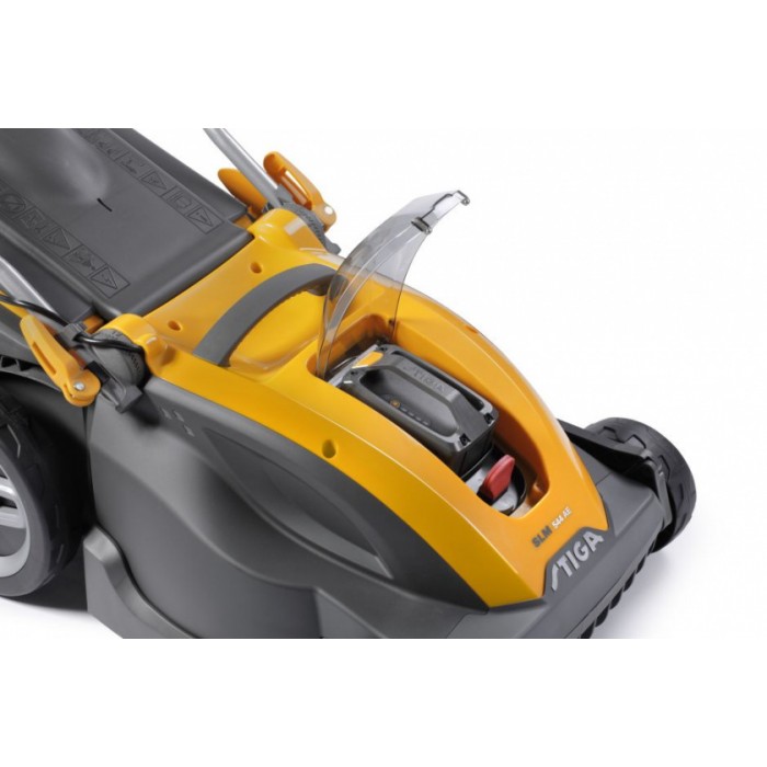 grasmaaier SLM 540 AE accu 48V 860W 128 cm geel/grijs grasmaaier SLM 540 AE accu 48V 860W 128 cm geel/grijs