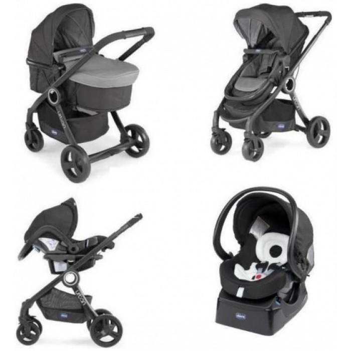 Chicco kinderwagen Urban Plus aluminium antraciet 9-delig Chicco kinderwagen Urban Plus aluminium antraciet 9-delig