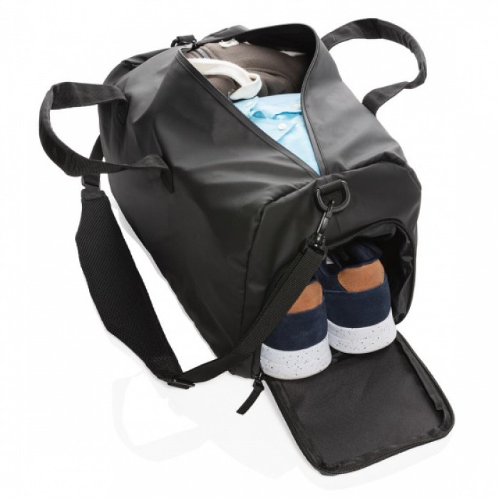 weekendtas Fashion Black 28 L 48 cm PU zwart weekendtas Fashion Black 28 L 48 cm PU zwart