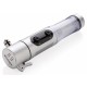 XD Collection veiligheidszaklamp led batterij 19,5 cm ABS zilver XD Collection veiligheidszaklamp led batterij 19,5 cm ABS zilver