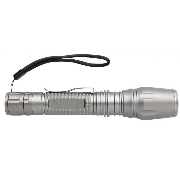 XD Collection zaklamp Cree led batterij 19,5 cm alu grijs XD Collection zaklamp Cree led batterij 19,5 cm alu grijs