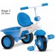 3-in-1-driewieler Elite Junior Wit/Blauw 3-in-1-driewieler Elite Junior Wit/Blauw