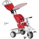 4-in-1-driewieler Recliner Junior Rood/Wit 4-in-1-driewieler Recliner Junior Rood/Wit