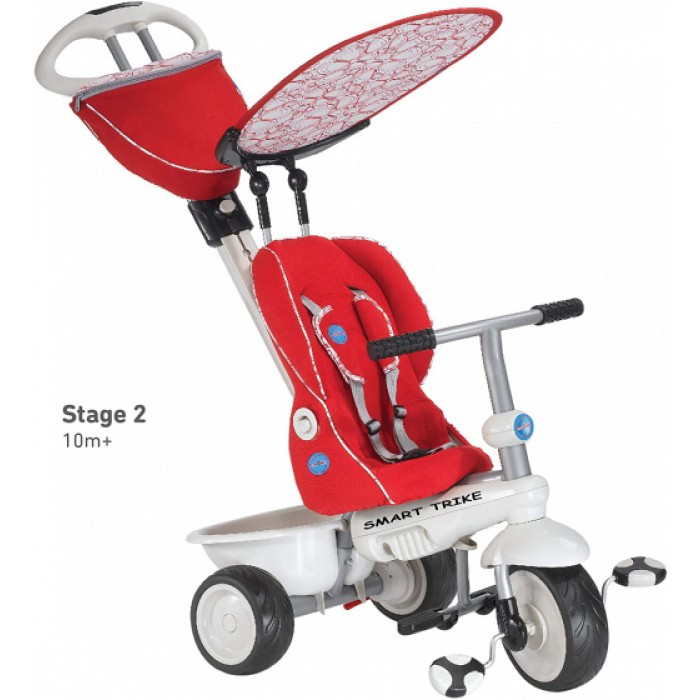 4-in-1-driewieler Recliner Junior Rood/Wit 4-in-1-driewieler Recliner Junior Rood/Wit