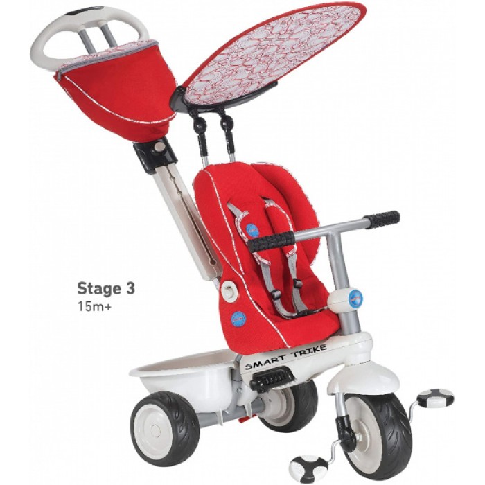 4-in-1-driewieler Recliner Junior Rood/Wit 4-in-1-driewieler Recliner Junior Rood/Wit