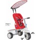 4-in-1-driewieler Recliner Junior Rood/Wit 4-in-1-driewieler Recliner Junior Rood/Wit