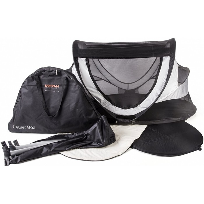 Deryan reisbed Peuterbox junior 136 x 84 x 65 cm polyester zilver Deryan reisbed Peuterbox junior 136 x 84 x 65 cm polyester zilver