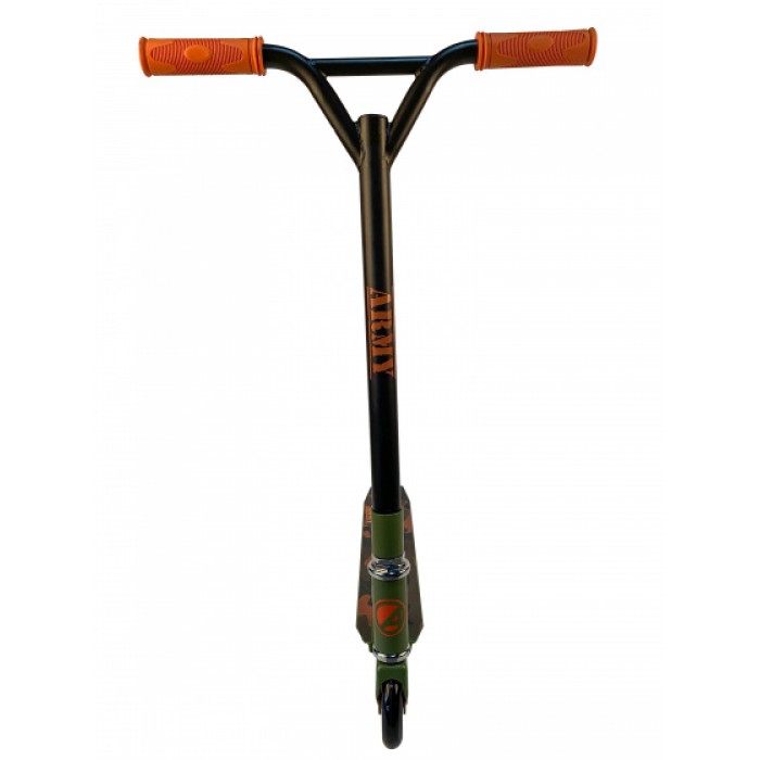AMIGO stuntstep Army Junior Voetrem Groen/Oranje AMIGO stuntstep Army Junior Voetrem Groen/Oranje
