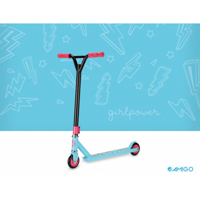 AMIGO Girlpower Meisjes Voetrem Blauw AMIGO Girlpower Meisjes Voetrem Blauw