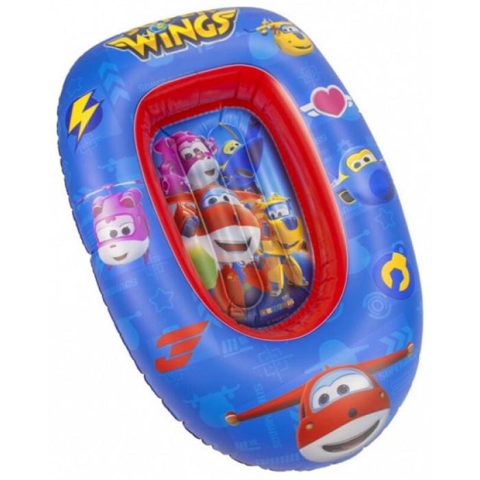 opblaasboot Super Wings jongens 90 cm PVC blauw opblaasboot Super Wings jongens 90 cm PVC blauw