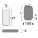 luchtbed Denver 1-persoons 197 x 70 cm PVC geel luchtbed Denver 1-persoons 197 x 70 cm PVC geel