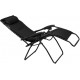 Abbey campingstoel Chaise Longue 90 x 75 x 112 cm zwart