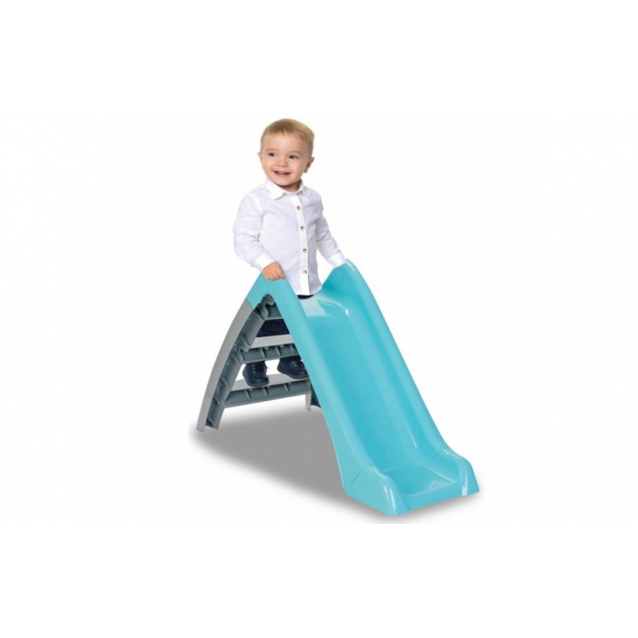 glijbaan Happy Slide junior 123 x 60 cm turquoise/grijs
