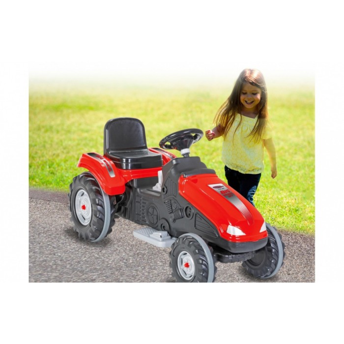 Jamara tractor Ride On Big Wheel 12 V junior 114 x 53 cm rood Jamara tractor Ride On Big Wheel 12 V junior 114 x 53 cm rood