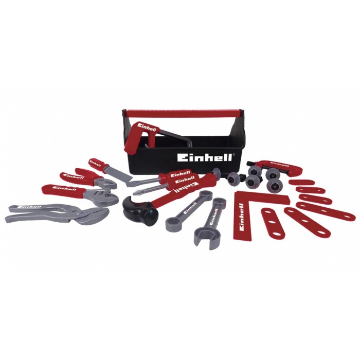Happy People gereedschapskist kids Einhell 28 cm rood 24 stuks Happy People gereedschapskist kids Einhell 28 cm rood 24 stuks