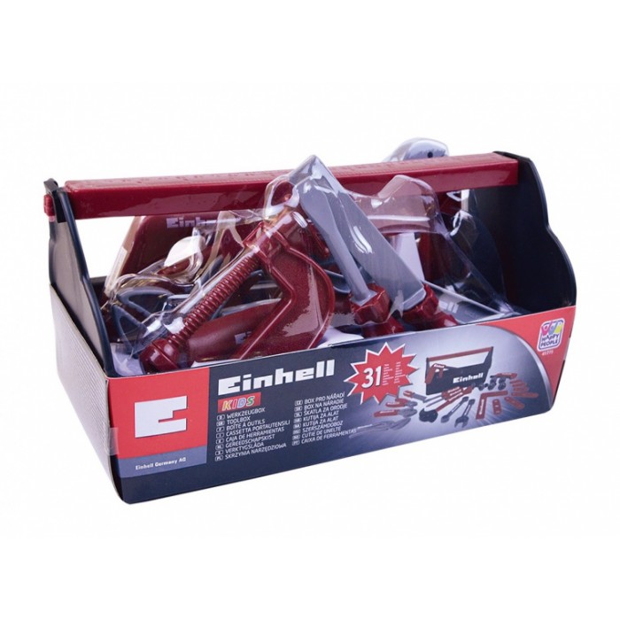 Happy People gereedschapskist kids Einhell 28 cm rood 24 stuks Happy People gereedschapskist kids Einhell 28 cm rood 24 stuks
