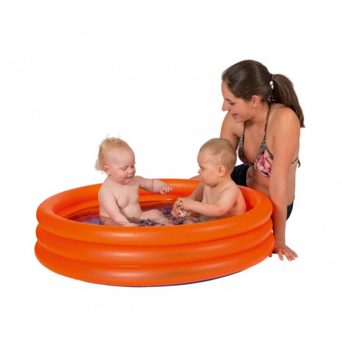 opblaaszwembad junior 122 x 23 cm PVC rood/blauw opblaaszwembad junior 122 x 23 cm PVC rood/blauw