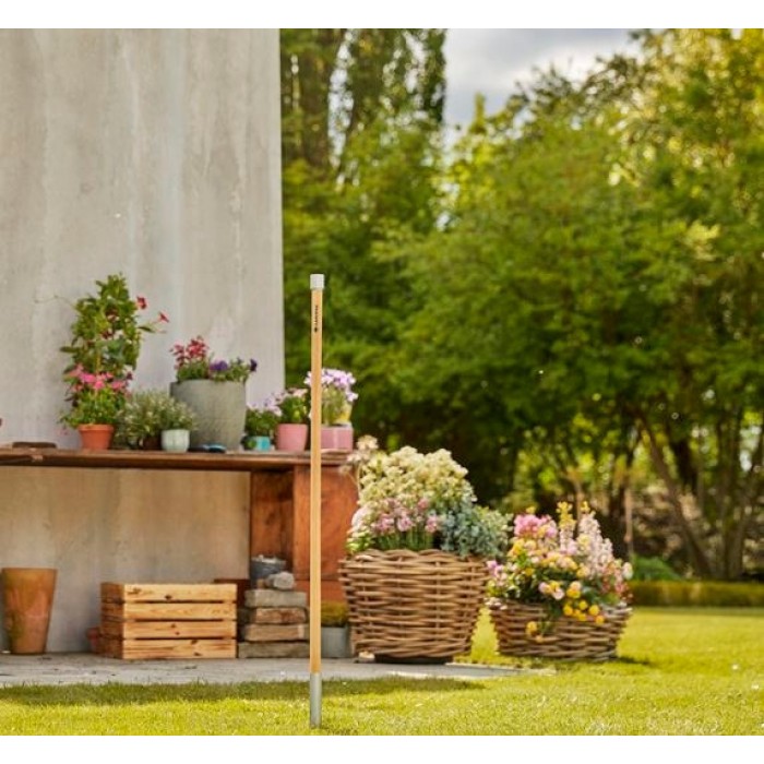steel ClickUp! 117 x 3,2 cm RVS/hout grijs/bruin steel ClickUp! 117 x 3,2 cm RVS/hout grijs/bruin