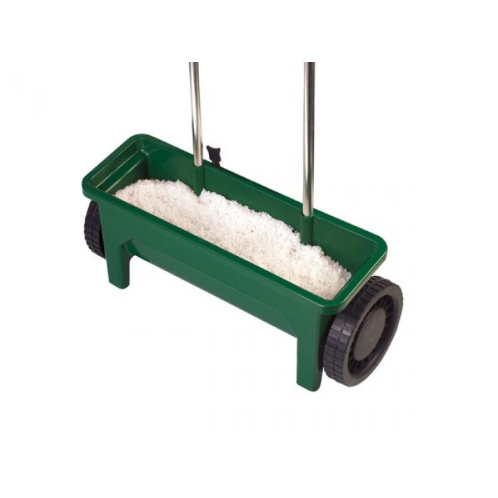 strooiwagen 12 liter 45 cm staal groen/zilver strooiwagen 12 liter 45 cm staal groen/zilver