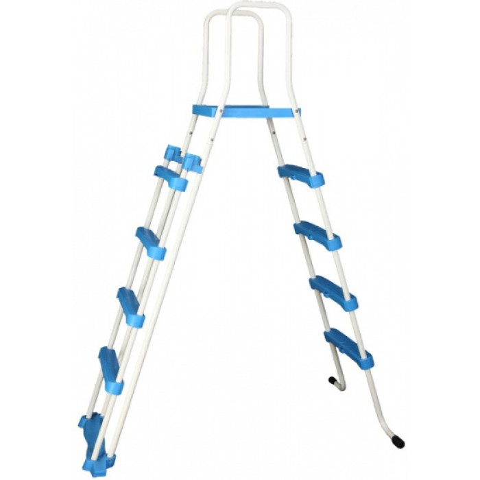 zwembadtrap A-Frame junior 132 cm wit/blauw zwembadtrap A-Frame junior 132 cm wit/blauw