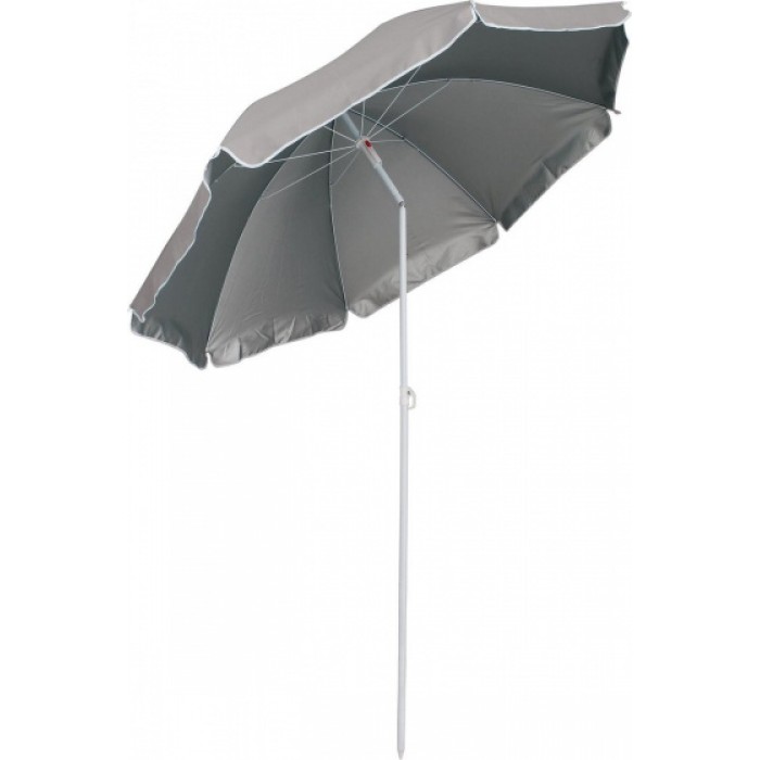 Eurotrail parasol 180 x 160 cm polyester grijs 3-delig Eurotrail parasol 180 x 160 cm polyester grijs 3-delig