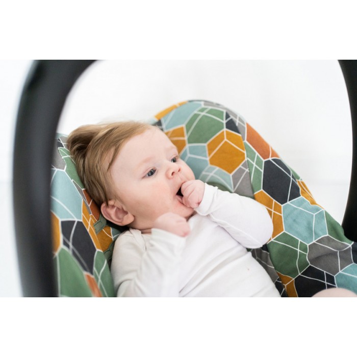 Briljant Baby autostoelhoes 0+ Deco junior katoen lichtgrijs Briljant Baby autostoelhoes 0+ Deco junior katoen lichtgrijs