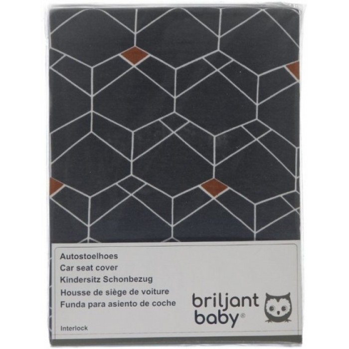 Briljant Baby autostoelhoes met rugsteun 1+ Deco antraciet Briljant Baby autostoelhoes met rugsteun 1+ Deco antraciet