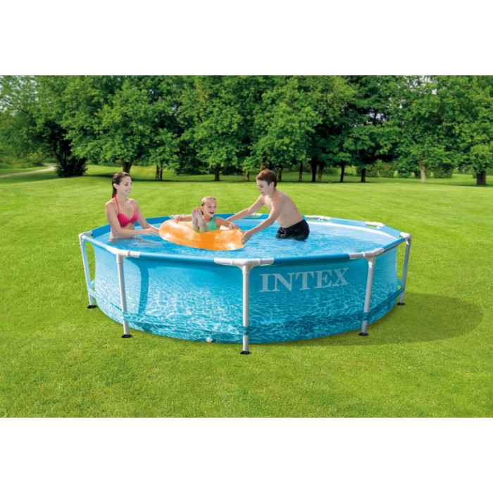 Intex opzetzwembad met pomp A 28208GN Beachside 305 x 76 cm Intex opzetzwembad met pomp A 28208GN Beachside 305 x 76 cm