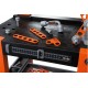 Smoby werkbank Black & Decker 56 x 39 x 103 cm zwart/oranje Smoby werkbank Black & Decker 56 x 39 x 103 cm zwart/oranje