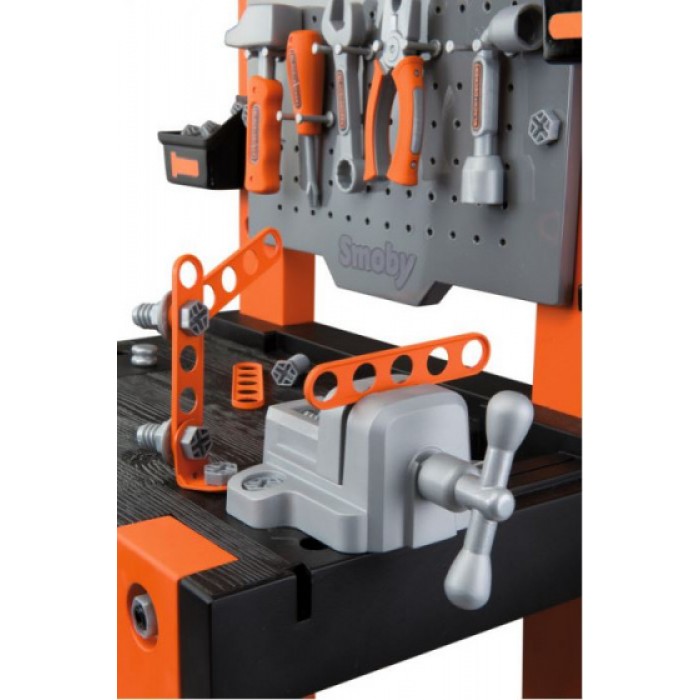Smoby werkbank Black & Decker 56 x 39 x 103 cm zwart/oranje Smoby werkbank Black & Decker 56 x 39 x 103 cm zwart/oranje