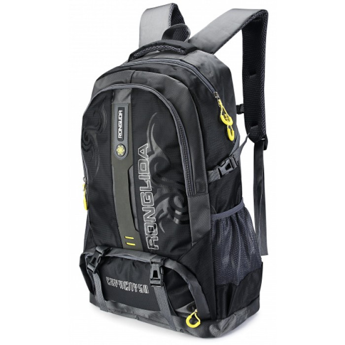 backpack 34 liter 54 x 33 x 19 cm textiel grijs/zwart backpack 34 liter 54 x 33 x 19 cm textiel grijs/zwart
