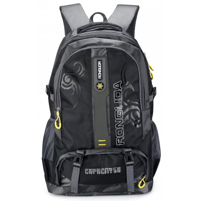 backpack 34 liter 54 x 33 x 19 cm textiel grijs/zwart backpack 34 liter 54 x 33 x 19 cm textiel grijs/zwart