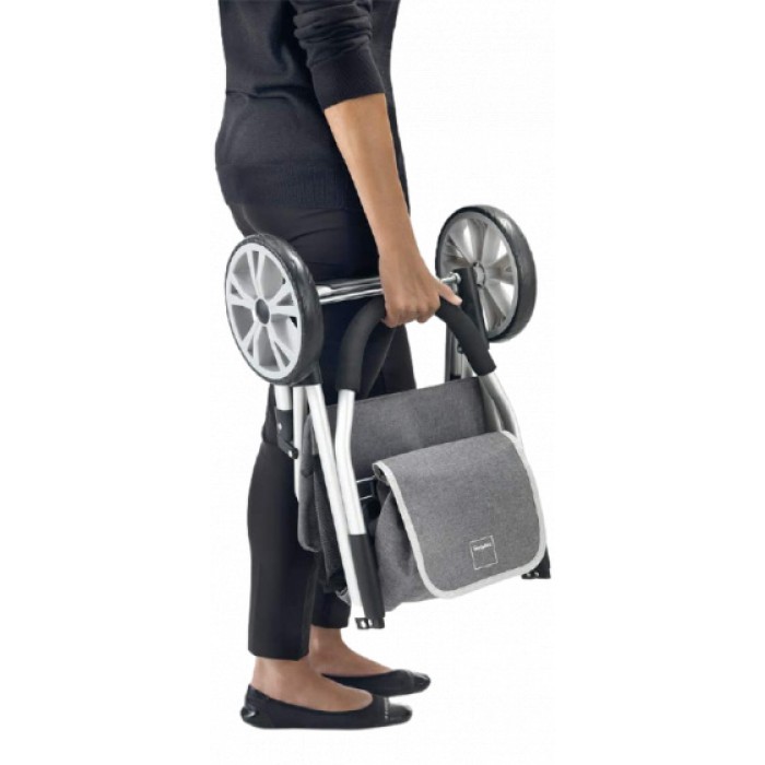 trolley Magnolia 45 liter nylon/aluminium grijs trolley Magnolia 45 liter nylon/aluminium grijs
