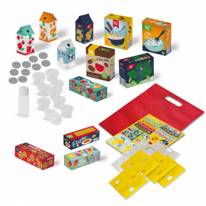 boodschappenset supermakrt Petits Pretenders 57-delig boodschappenset supermakrt Petits Pretenders 57-delig