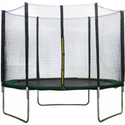 AMIGO trampoline met veiligheidsnet 244 cm donkergroen