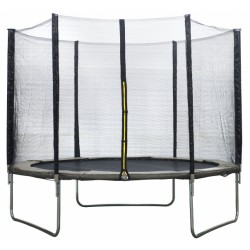 AMIGO trampoline met veiligheidsnet 244 cm grijs