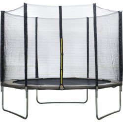 AMIGO trampoline met veiligheidsnet 305 cm grijs