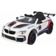 BMW M6 GT3 accuvoertuig met afstandsbediening 12V wit BMW M6 GT3 accuvoertuig met afstandsbediening 12V wit