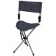 campingstoel Escabeau 37 x 33 x 76 cm staal grijs campingstoel Escabeau 37 x 33 x 76 cm staal grijs