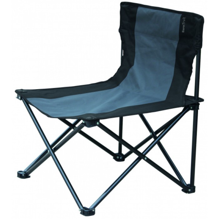 campingstoel Millon 53 x 43 x 60 cm staal grijs/zwart