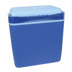 Carpoint koelbox 21 liter met 12/230V stekkers blauw