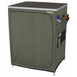 Eurotrail campingkast Vallou 86 x 67 x 53 cm aluminium/MDF groen