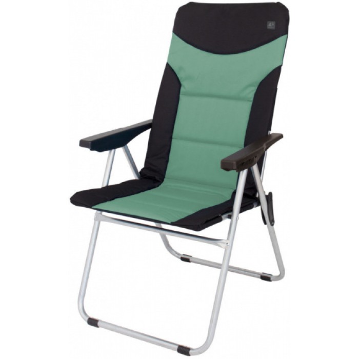 Eurotrail campingstoel Brasil 48 x 103 cm polyester zwart/groen