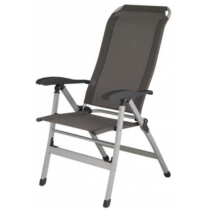 Eurotrail campingstoel Bretagne 119 cm aluminium donkergrijs Eurotrail campingstoel Bretagne 119 cm aluminium donkergrijs