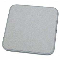 Eurotrail tafelblad voor campingkrukje 40 x 40 cm MDF grijs